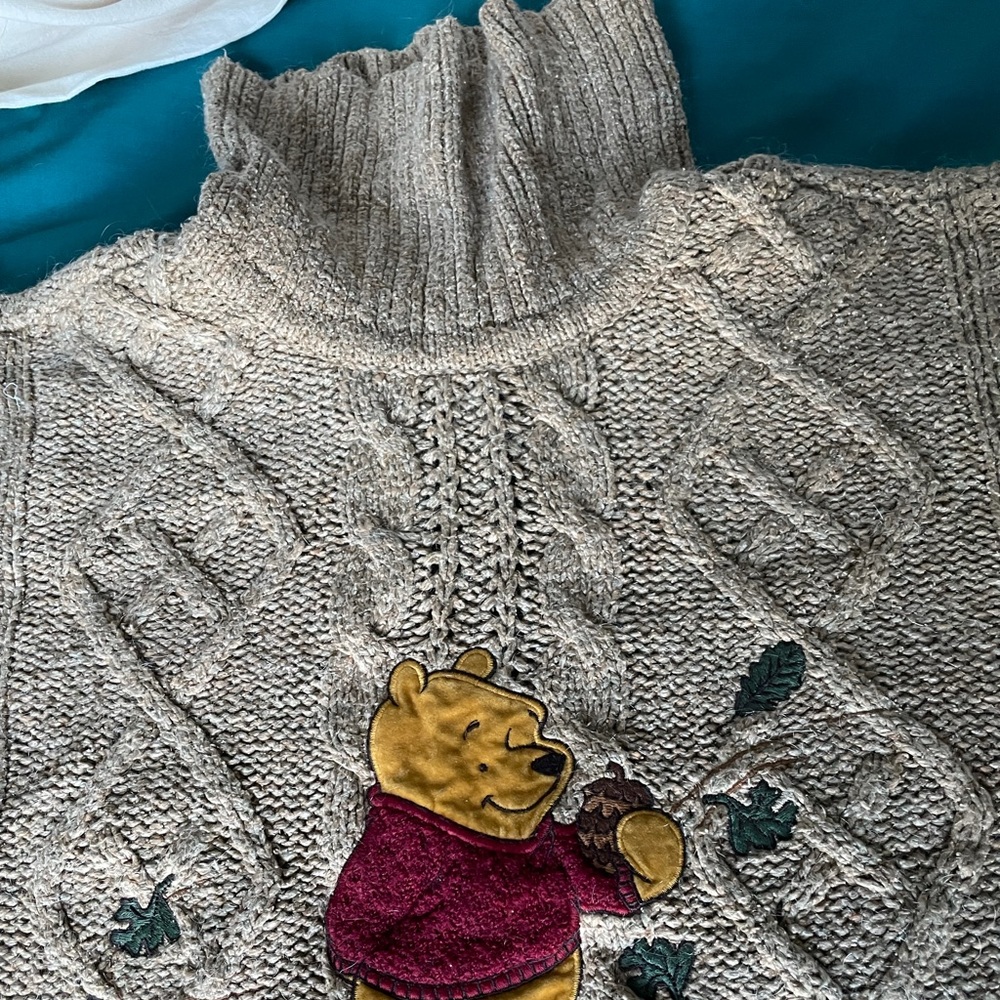 Vintage Winnie The Pooh Turtleneck Sweater